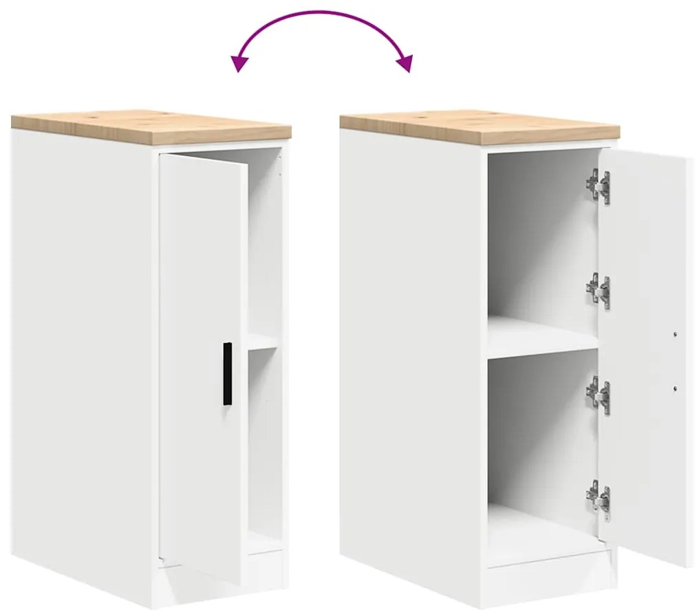 Armário de arrumação de garagem Branco 30x51x85 cm