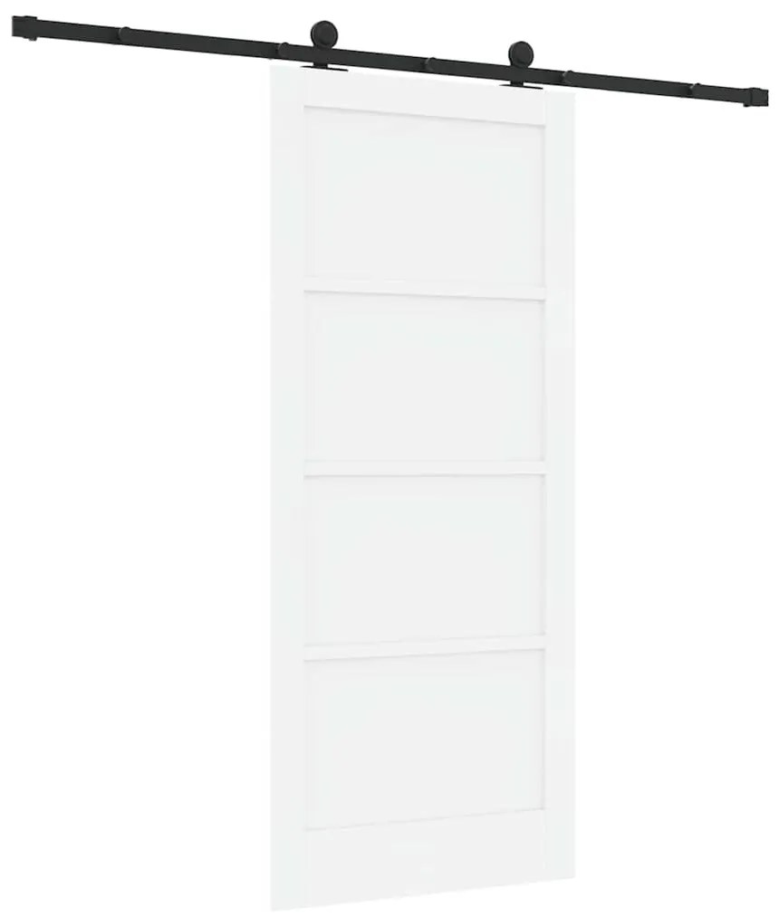 Porta Deslizante vidaXL com Kit de Ferragens 'ORKDAL'Branca de Madeira