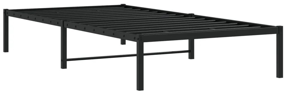 Estrutura de cama 100x200 cm metal preto