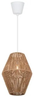 Candeeiro De Teto Suspenso Em Papel Trançado Megan Natural - Sklum