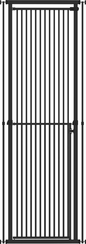 PawHut Barreira de Segurança Extra Alta para Crianças, Cães e Gatos 112-200 cm, Largura Ajustável 76-85 cm, para Portas e Escadas | Aosom Portugal