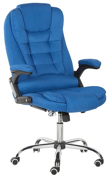 Cadeira de escritório em tecido azul ROYAL Beliani
