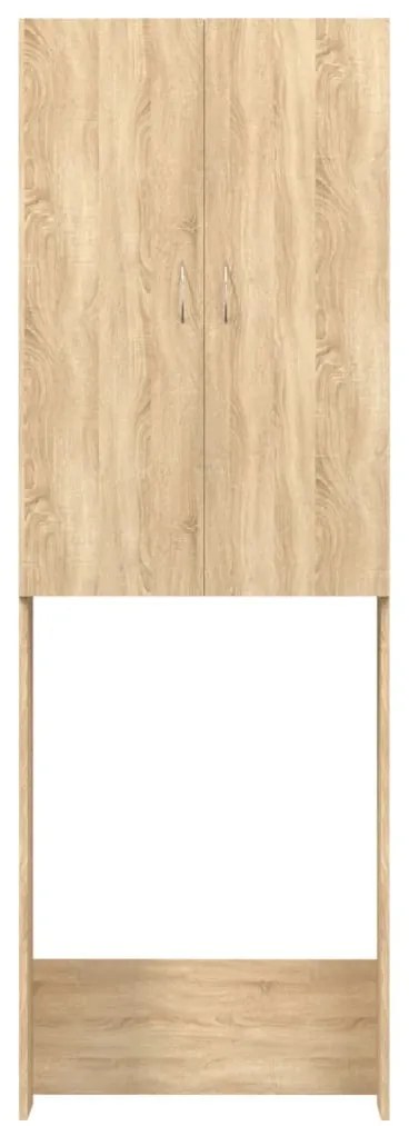 idaXL Armário máquina lavar roupa 64x25,5x190 cm carvalho sonoma