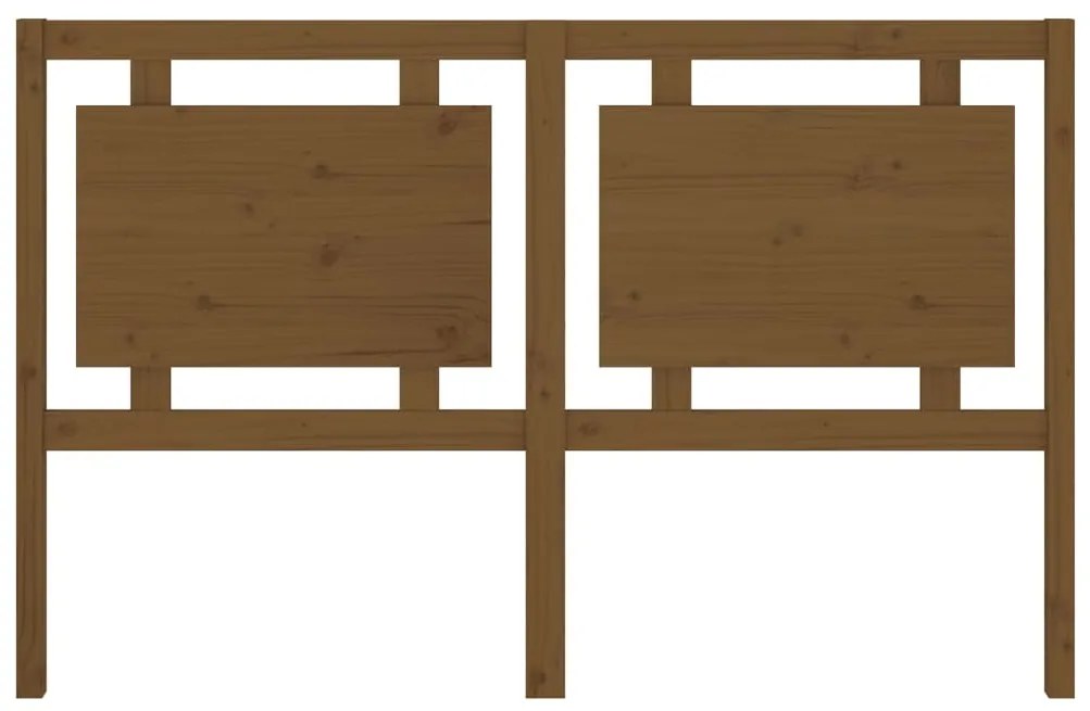 Cabeceira de cama 155,5x4x100 cm pinho maciço castanho mel