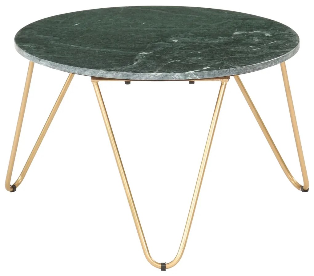 Mesa centro 65x65x42cm pedra genuína textura mármore verde