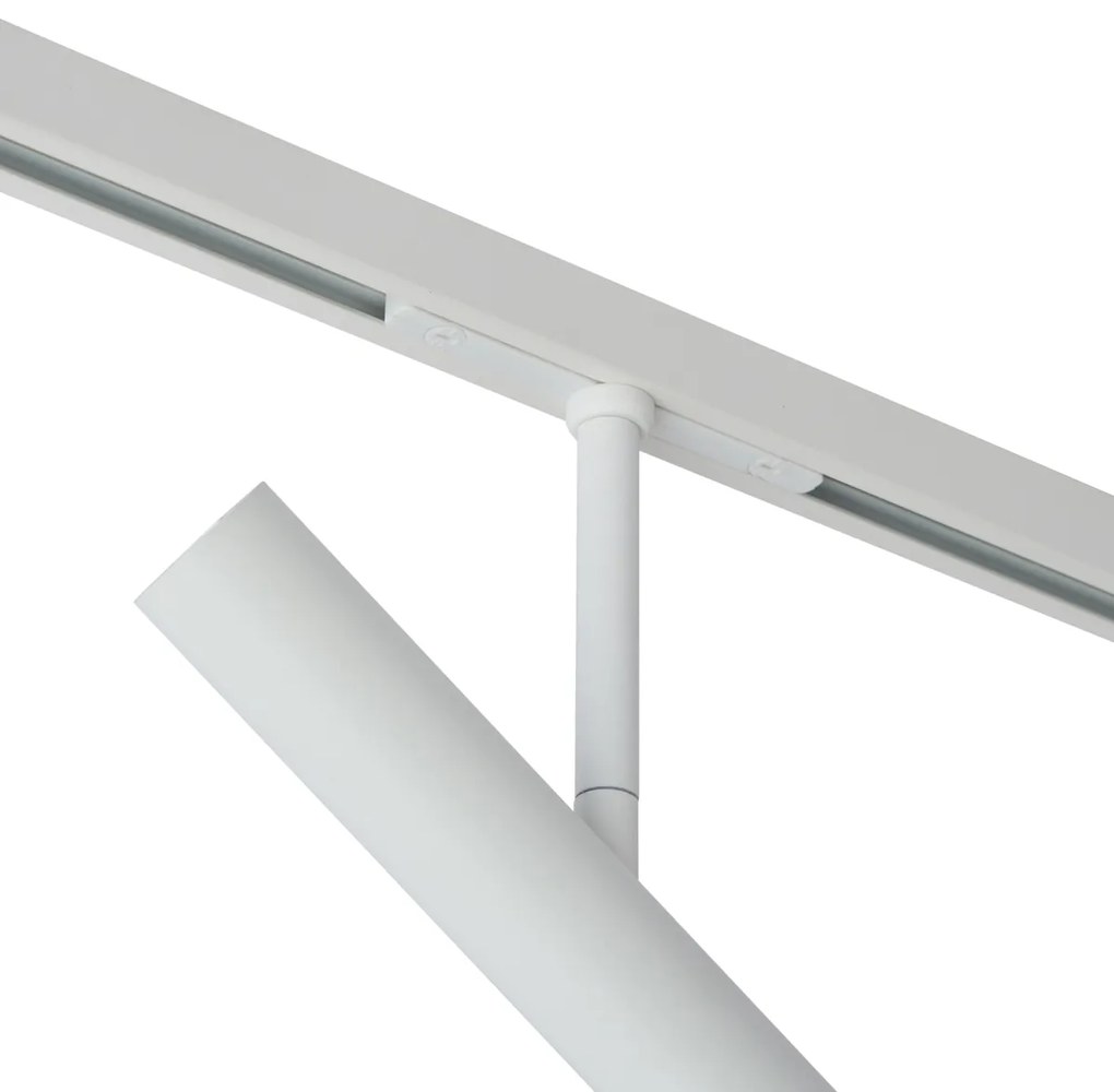 Foco moderno branco para sistema de calha monofásico - Slimline Avery