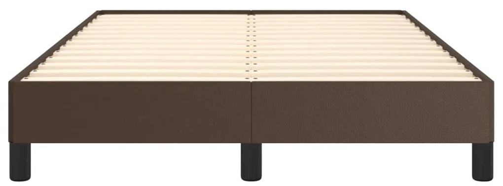 Estrutura de cama 120x200 cm couro artificial castanho