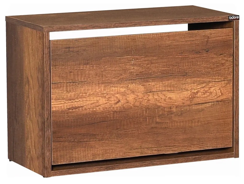 Sapateira "Harmony" - 60 x 42 x 30 cm - Nogueira - Design Moderno
