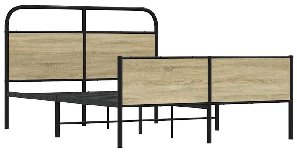 Estrutura cama s/ colchão derivados de madeira carvalho sonoma