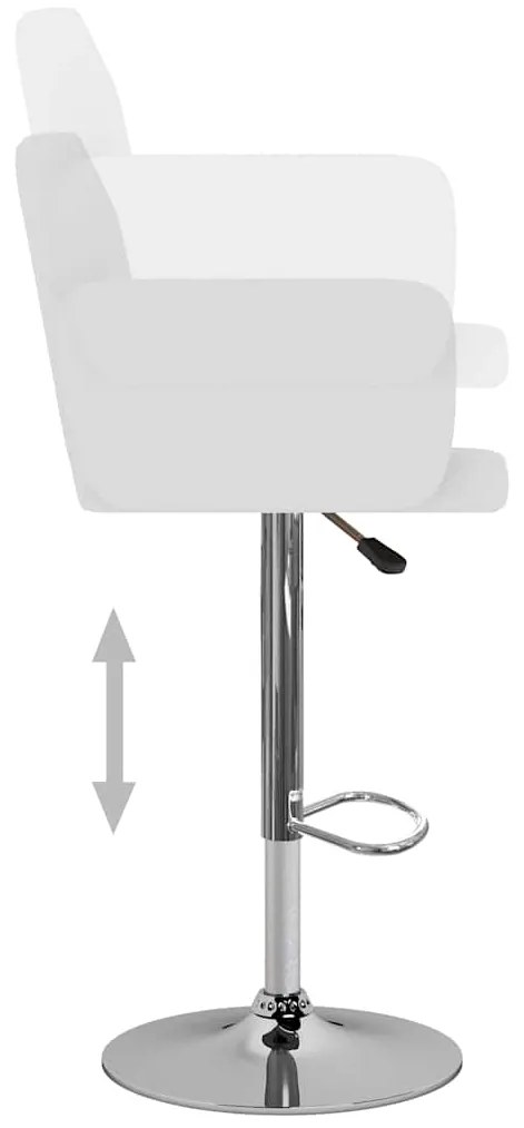 Bancos de bar 2 pcs couro artificial branco