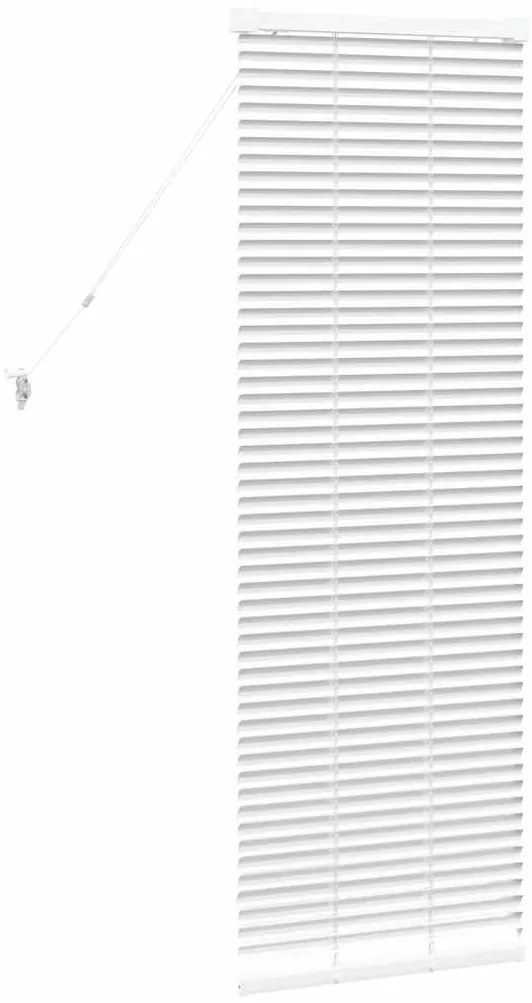 Persiana de Janela com cortinas Outros Manual Branco 80 x 130 cm Alumí
