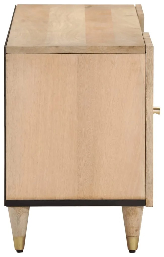 Móvel de TV 105x33x46 cm madeira de mangueira maciça