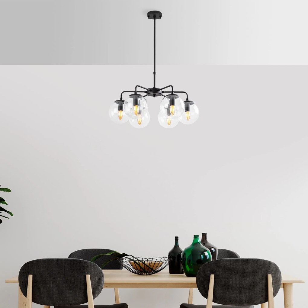 Candeeiro de Teto Viran – Preto – 56 x 56 x 43 cm