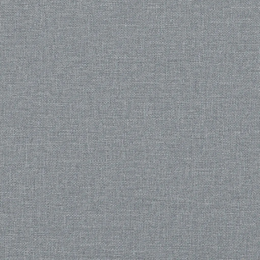 Cadeiras de jantar 4 pcs tecido cinzento-claro