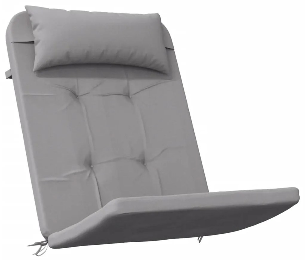 Almofadões p/ cadeira adirondack 2 pcs tecido oxford cinzento