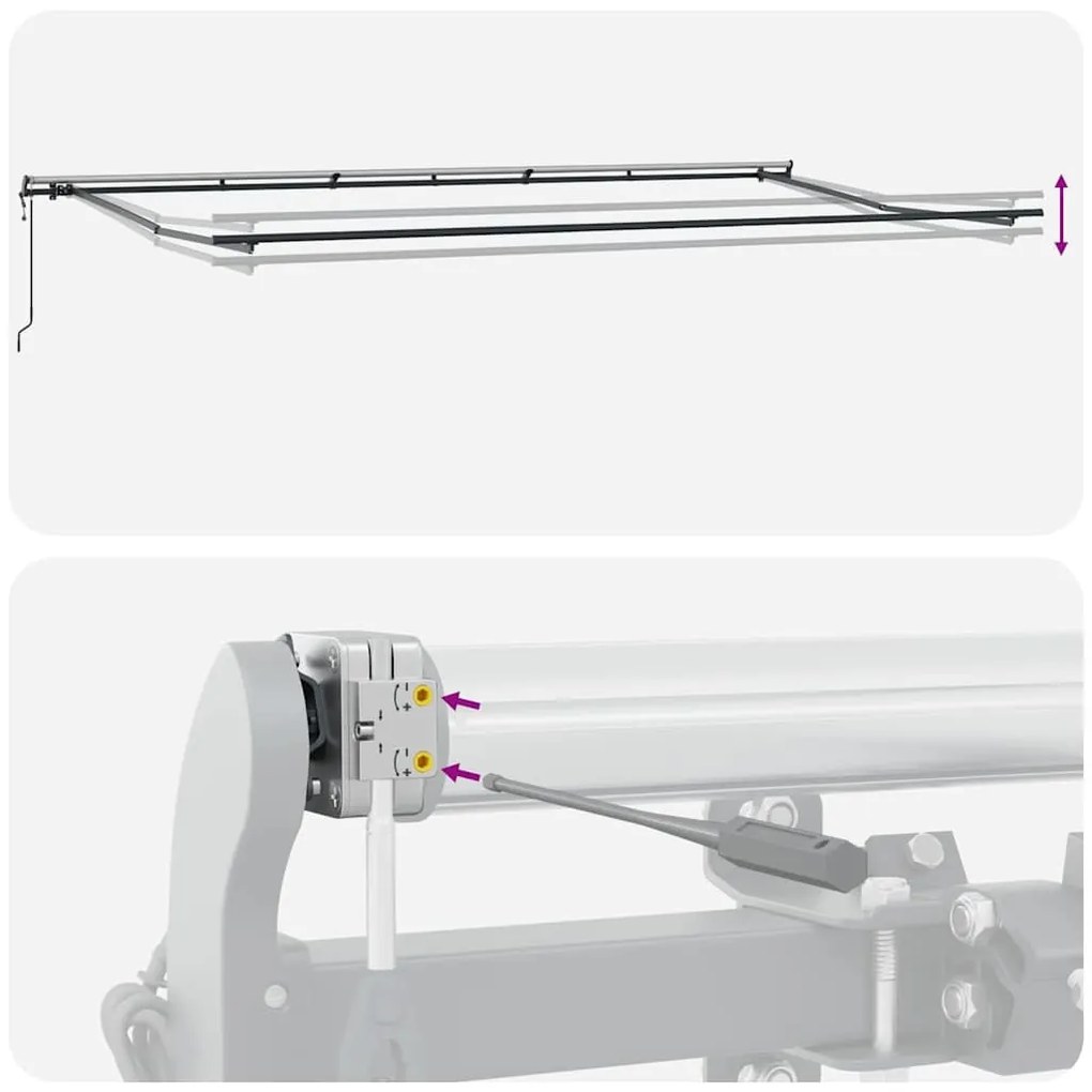 Tenda Retrátil Automática Amarela e Laranja 600x350 cm