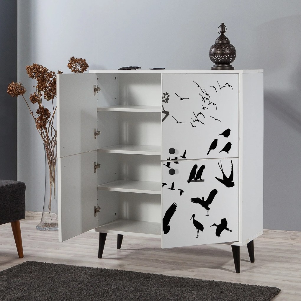 Armário Multiuso Multilux – Branco – 95x111x36 cm