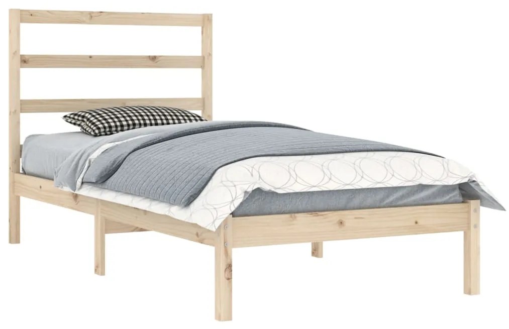 Cama sem colchão 90x200 cm madeira de pinho maciça
