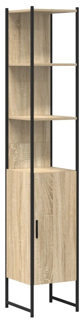 Armário de Banheiro vidaXL Carvalho Sonoma 33x33x185,5 cm Madeira Deri