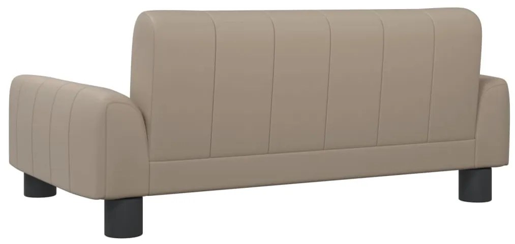 Sofá infantil 70x45x30 cm couro artificial cappuccino