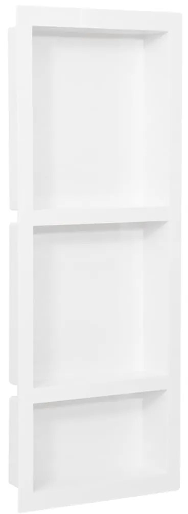 Habitáculo chuveiro c/ 3 compartim. 41x99x9 cm branco brilhante