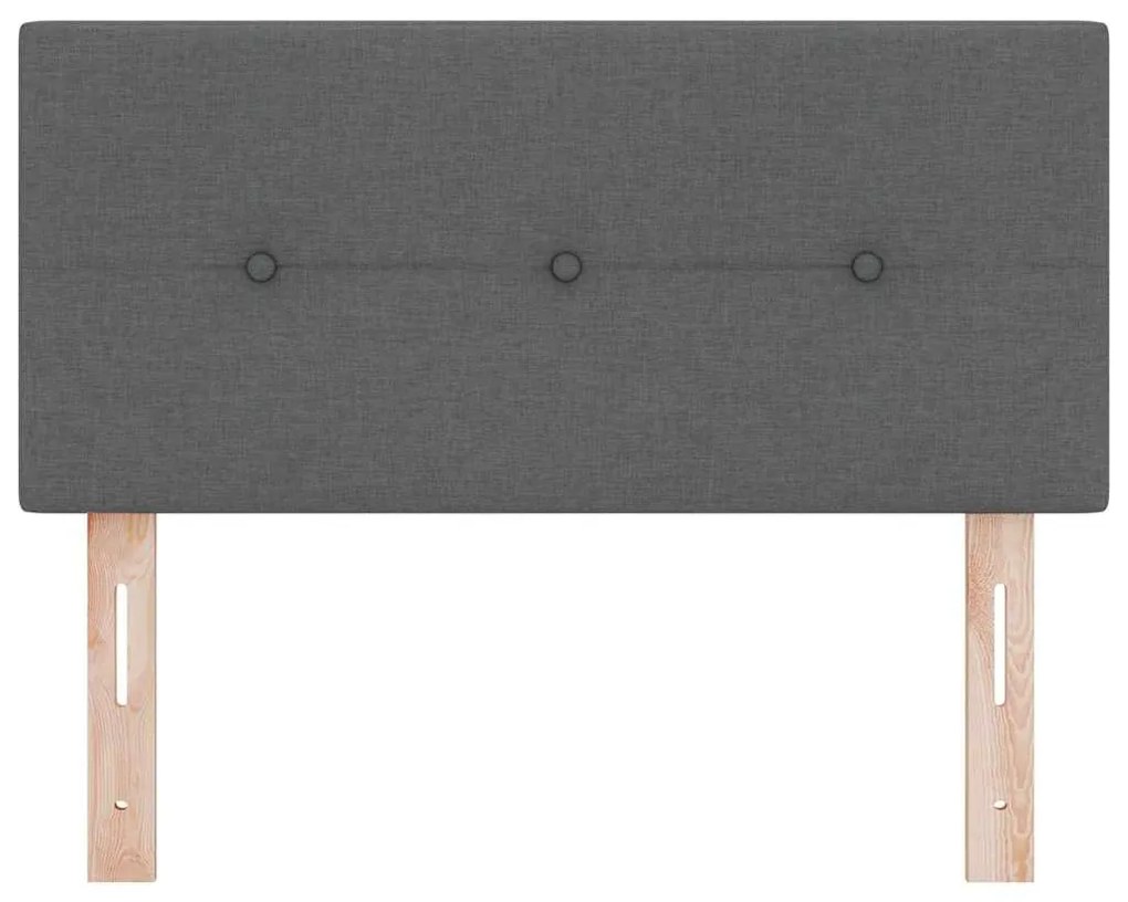 Cabeceira vidaXL Cinza escuro Madeira 90 cm Design Estiloso
