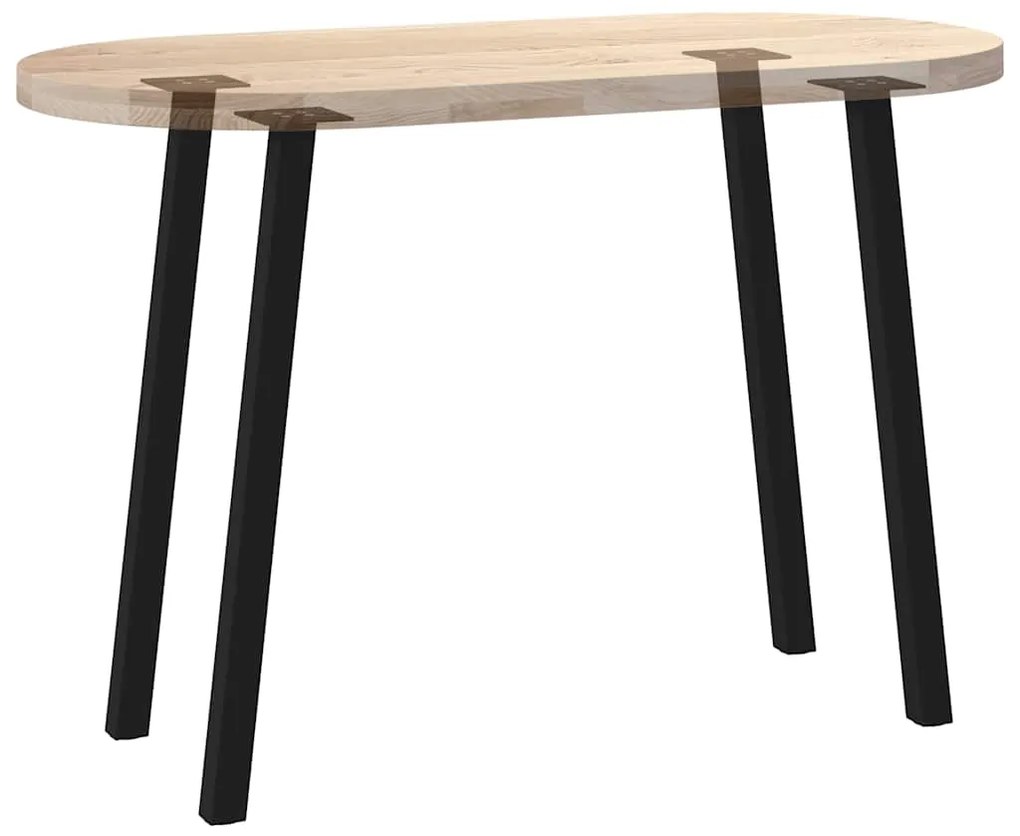 Pés de mesa de console 4 peças, preto, 72 cm, aço