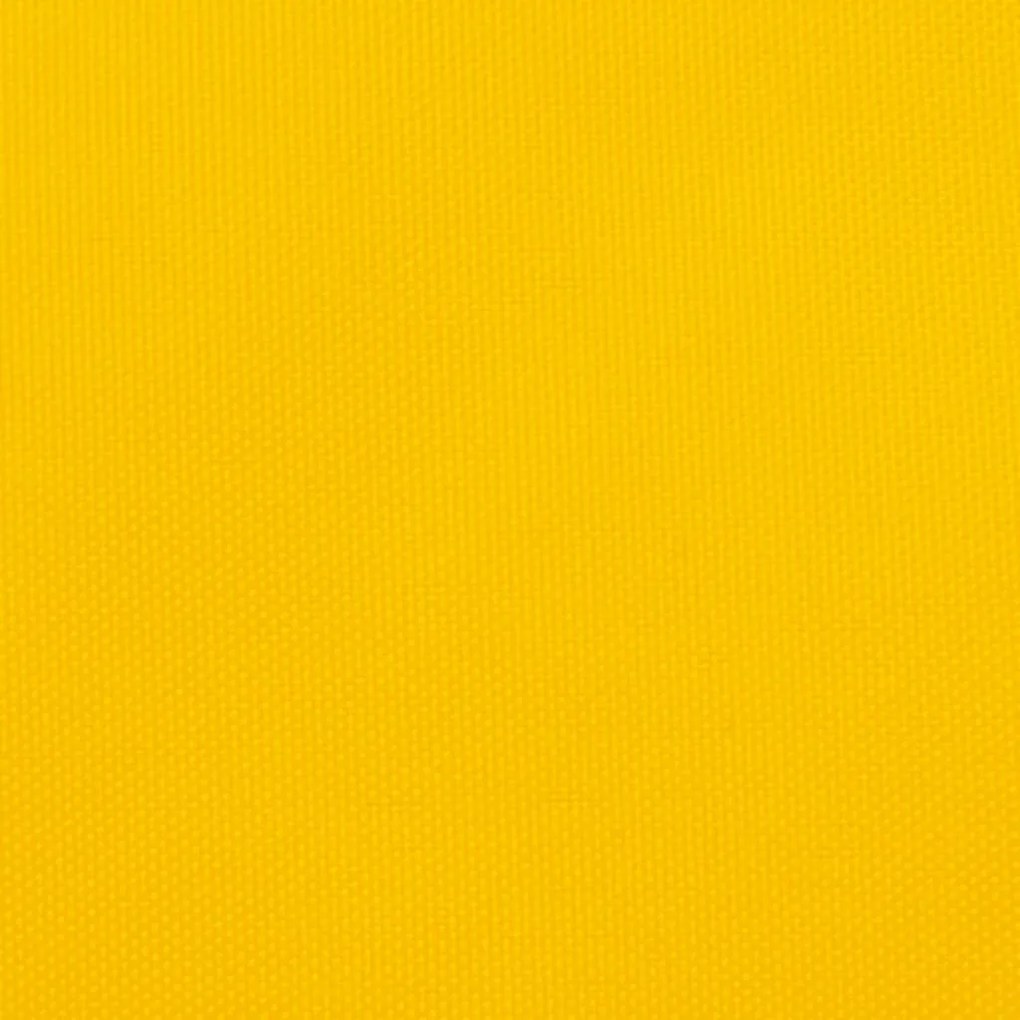 Para-sol estilo vela tecido oxford triangular 4x5x6,4 m amarelo