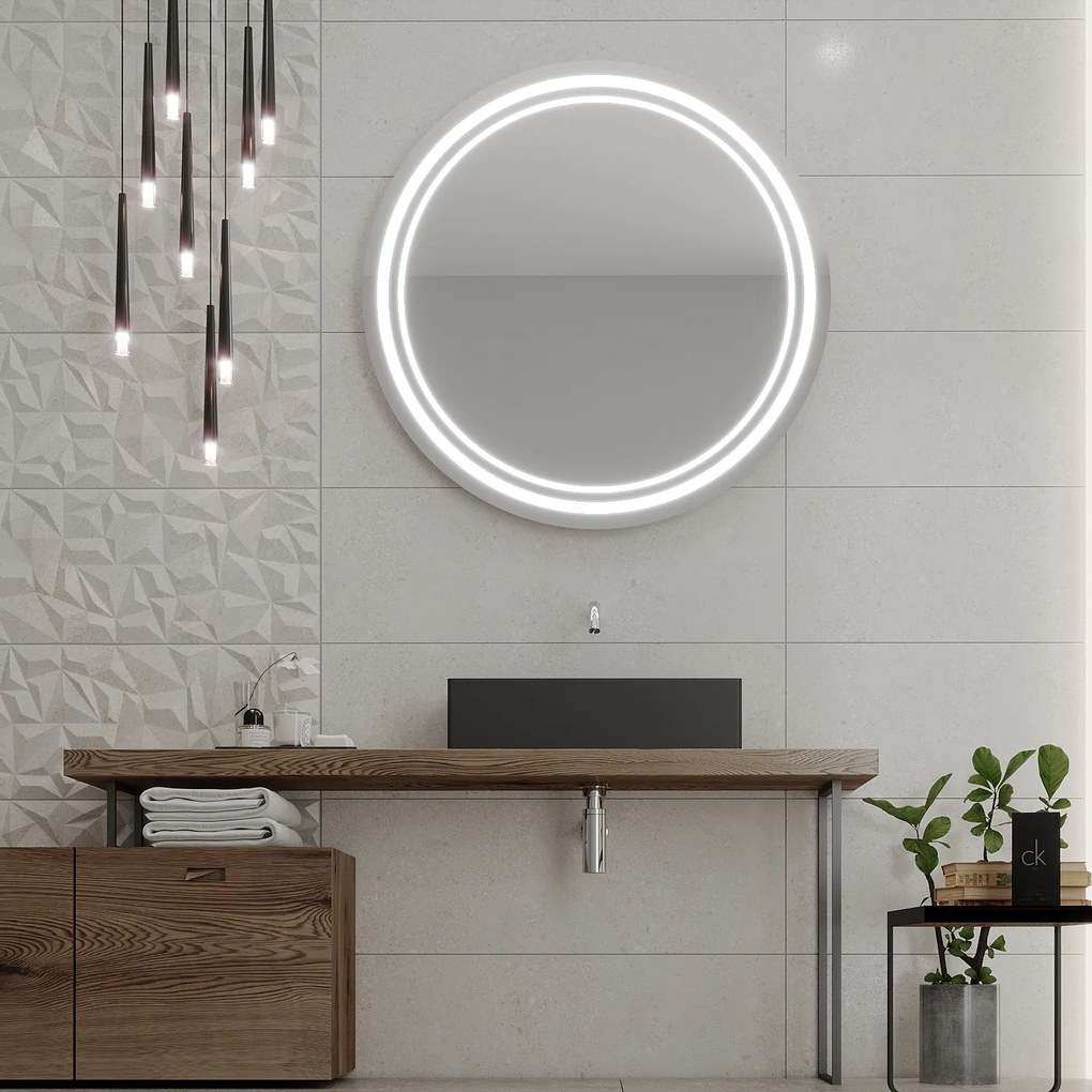 Espelho Redondo LED C5 premium 40x40