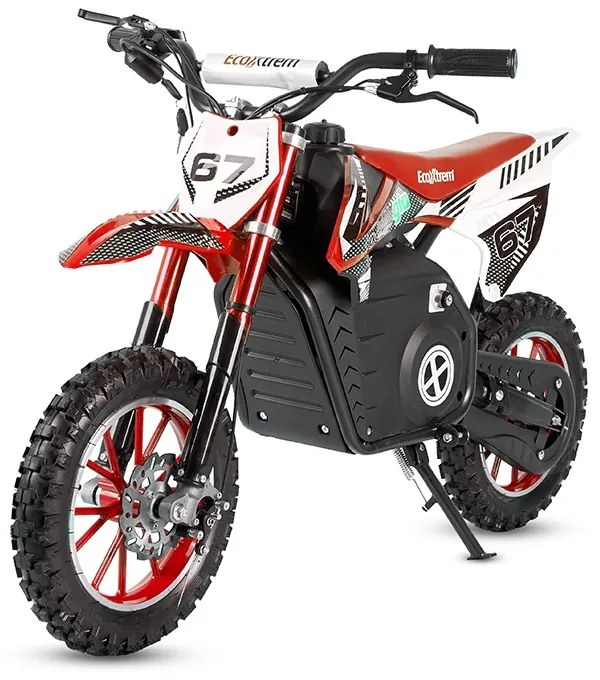 Mini Moto Cross eléctrica 1000W 36V Velocidade 30Km/h para crianças até 70 kg Vermelha