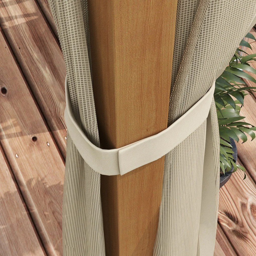 Pérgola de Jardim 4x3 m Pérgola para Exterior com Teto Retrátil Mosqui