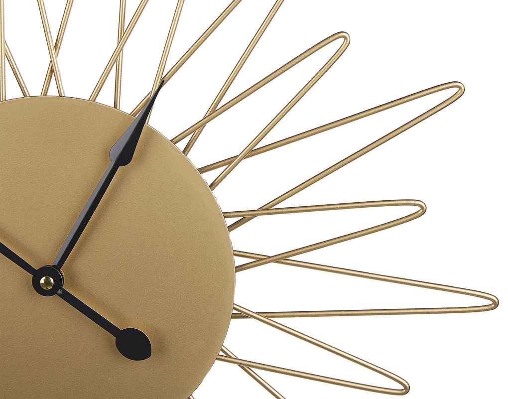 Relógio de parede em metal dourado ø 50 cm BELFART Beliani