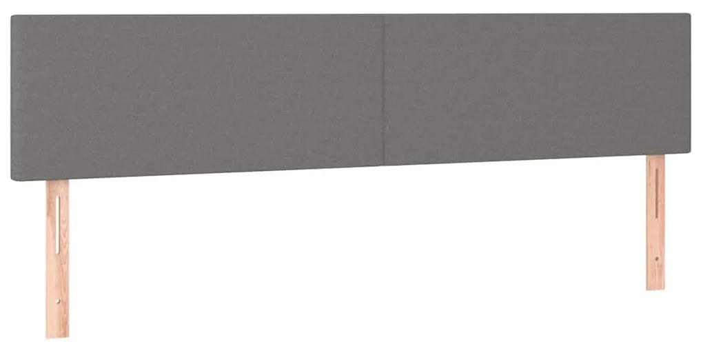 Cama boxspring com colchão 120x190 cm tecido cinzento-escuro