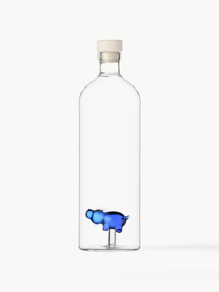 Jarro em vidro borossilicato artesanal Hippo, 1,1 L