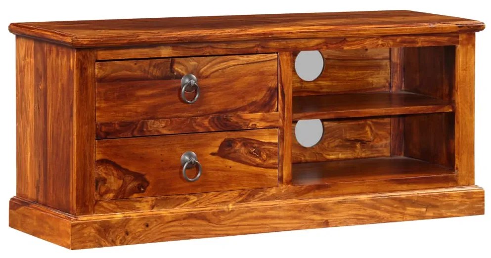 Móvel de TV madeira acácia maciça 90x30x40 cm
