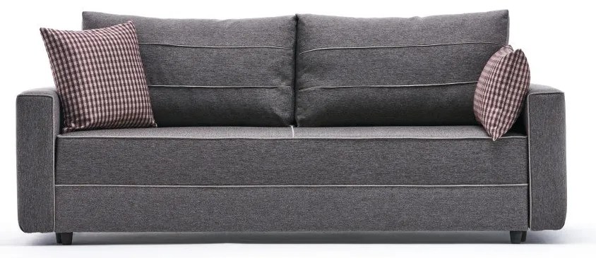 Sofá-Cama de 3 Lugares Ece – Castanho – 215x88x90 cm