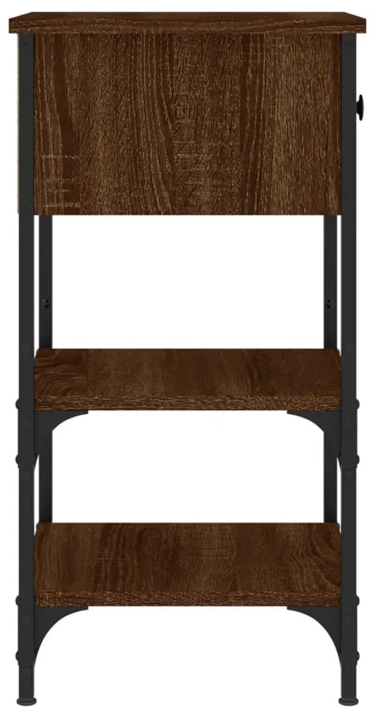 Mesas de cabeceira 2 pcs derivados de madeira carvalho castanho