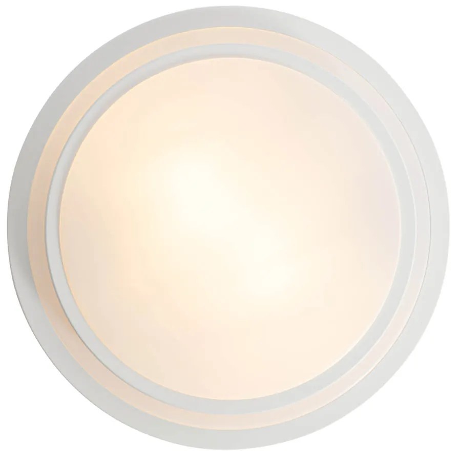 Plafon Moderno Branco 35cm 2 Luzes IP44 - Walden