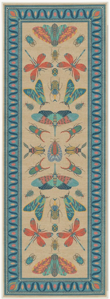 Passadeira lavável de pelo curto Flutterby by Iris Apfel