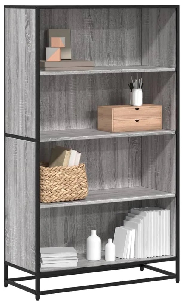 Estante 80,5x35x139 cm derivados de madeira cinzento sonoma