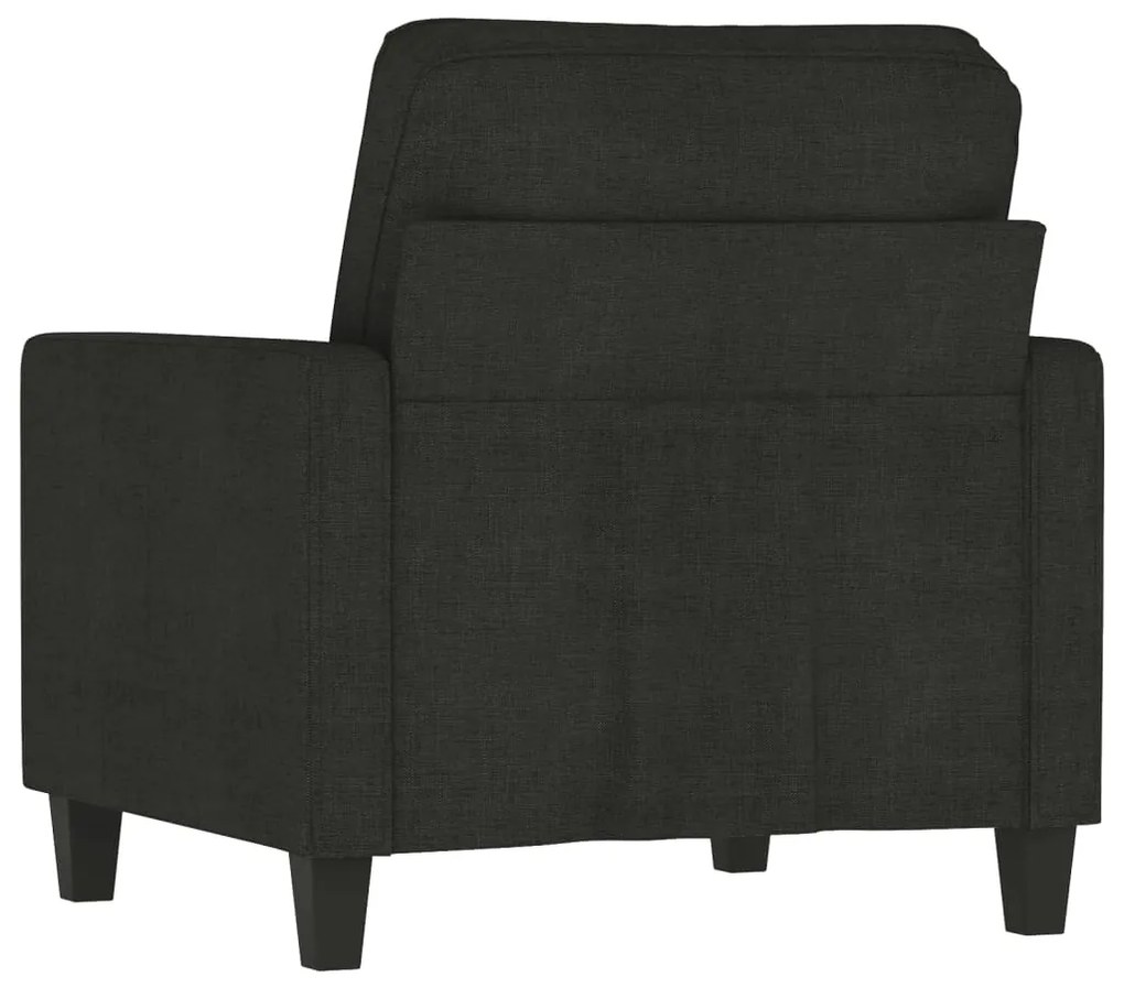 Poltrona 60 cm tecido preto