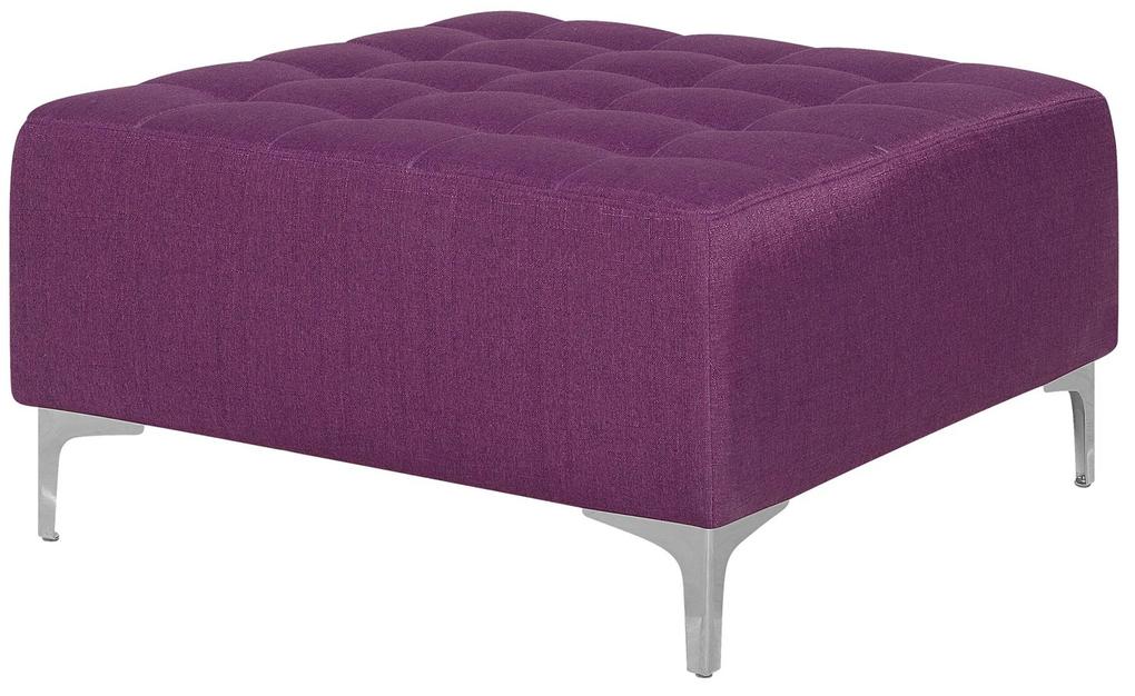 Sofá-cama em forma de U de 5 lugares com repousa-pés em tecido violeta ABERDEEN Beliani