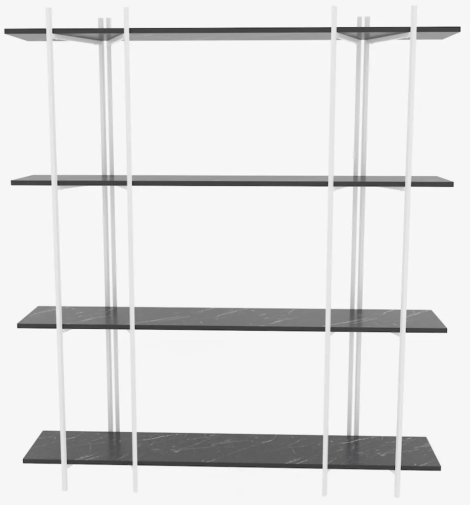 Estante Moss – Preto e Branco – 160x180x29,6 cm