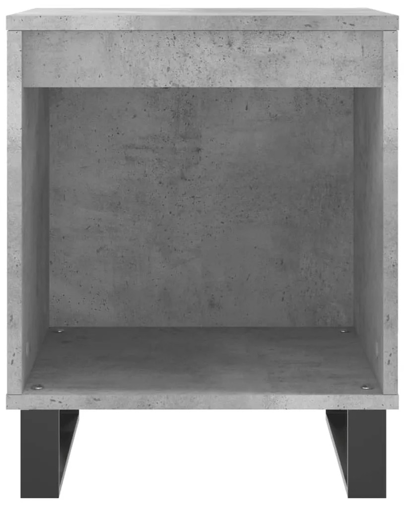 Mesas de cabeceira 2 pcs derivados de madeira cinzento cimento