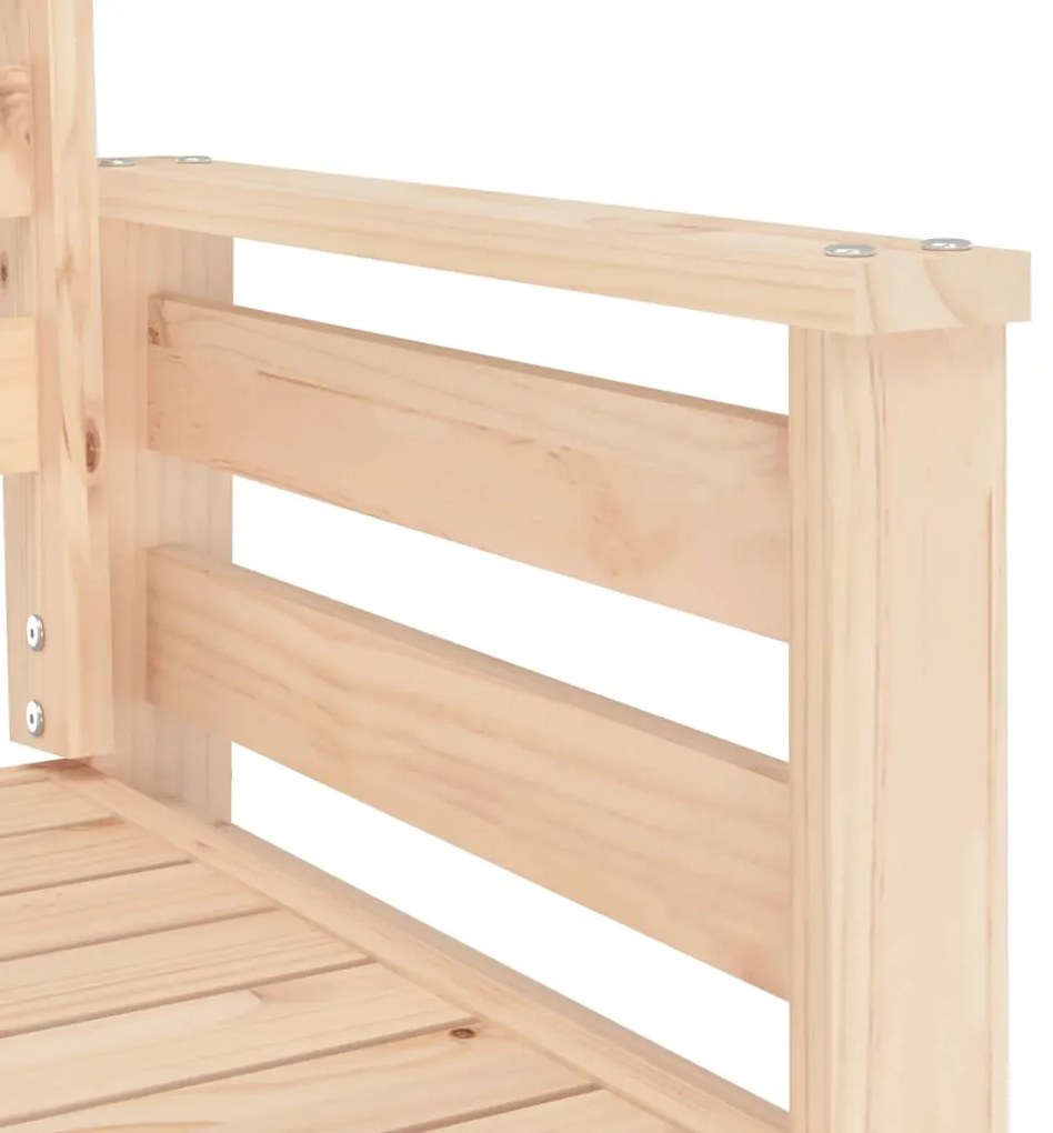 Banco de jardim 2 lugares com mesa pinho maciço