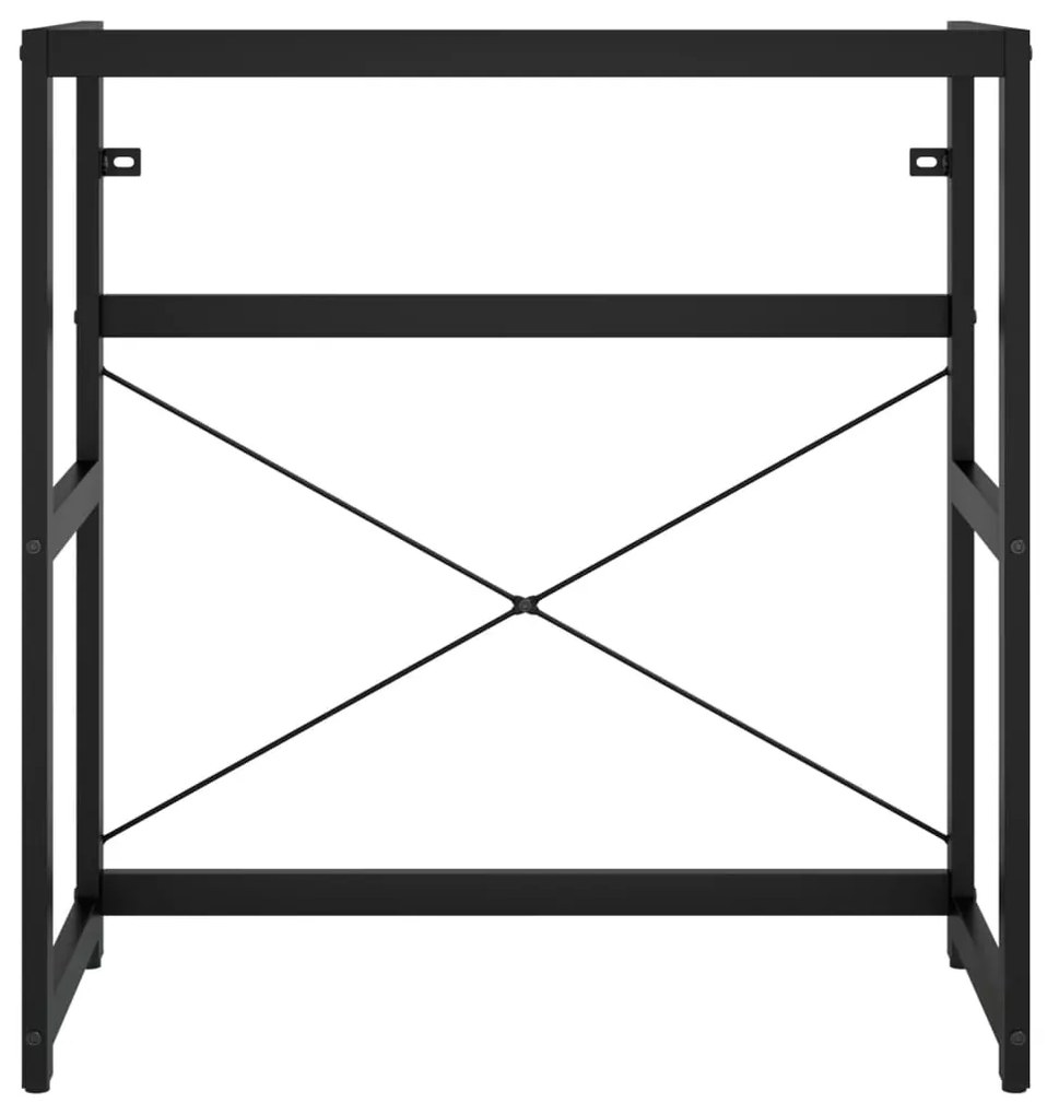 Estrutura p/ lavatório casa de banho ferro 79x38x83 cm preto