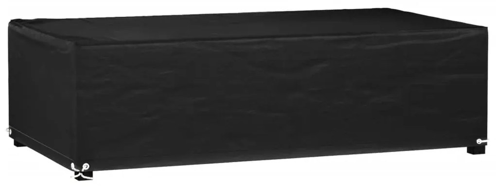 vidaXL Capa p/ mobiliário de jardim 8 ilhós 125x70x35 cm retangular
