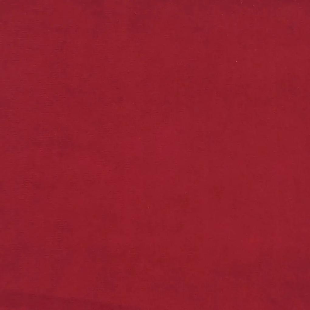 Apoio de pés 45x29,5x35 cm veludo vermelho tinto