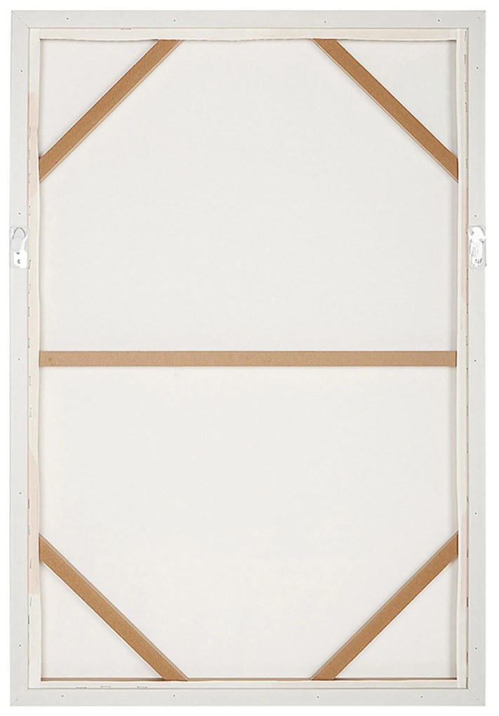 Quadro decorativo com moldura 63 x 93 cm preto e cinzento GRAVONI Beliani