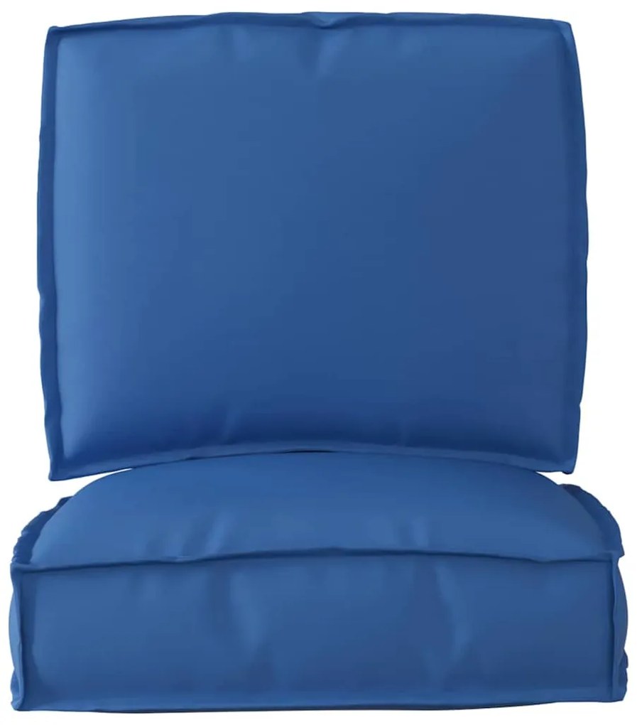 Conjunto de Almofadas para Palete em 2 Peças, Azul Royal, em Tecido Ox